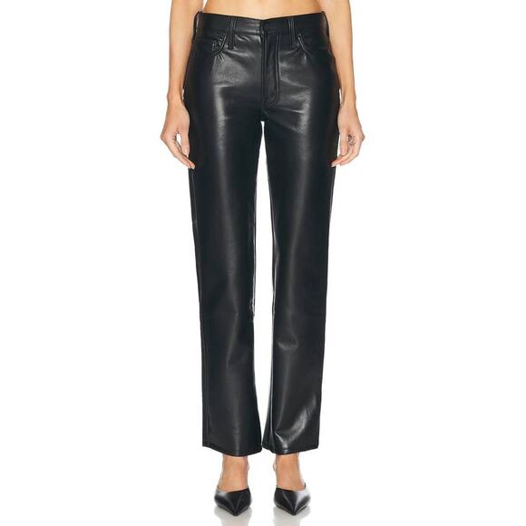 Mother The Smarty Pants Skimp Jean in Black  25 - Picture 1 of 5